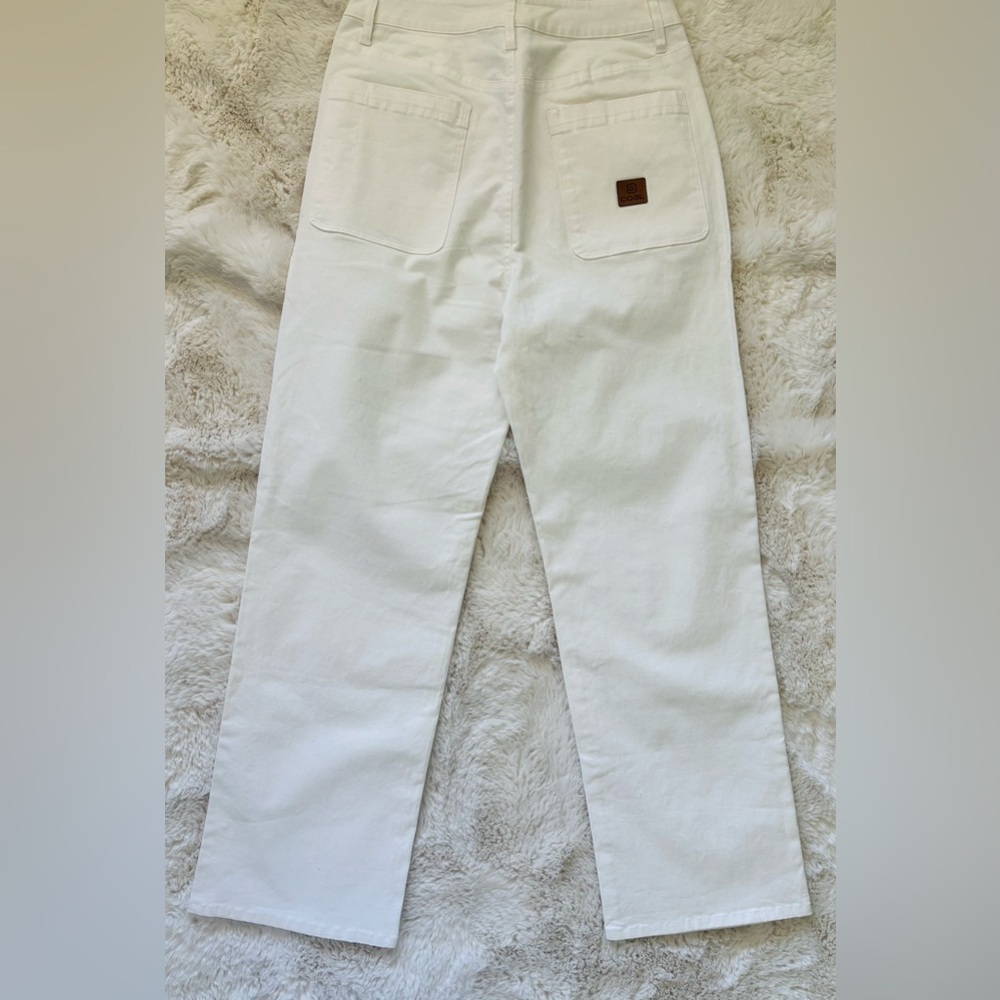 Coal White Denim Button Fly Jeans Size  3